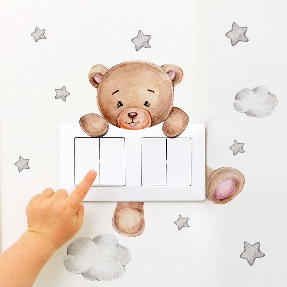 Stickybear™ - Sticker ourson décoratif | Chambre d'enfants - Donna & Bebe