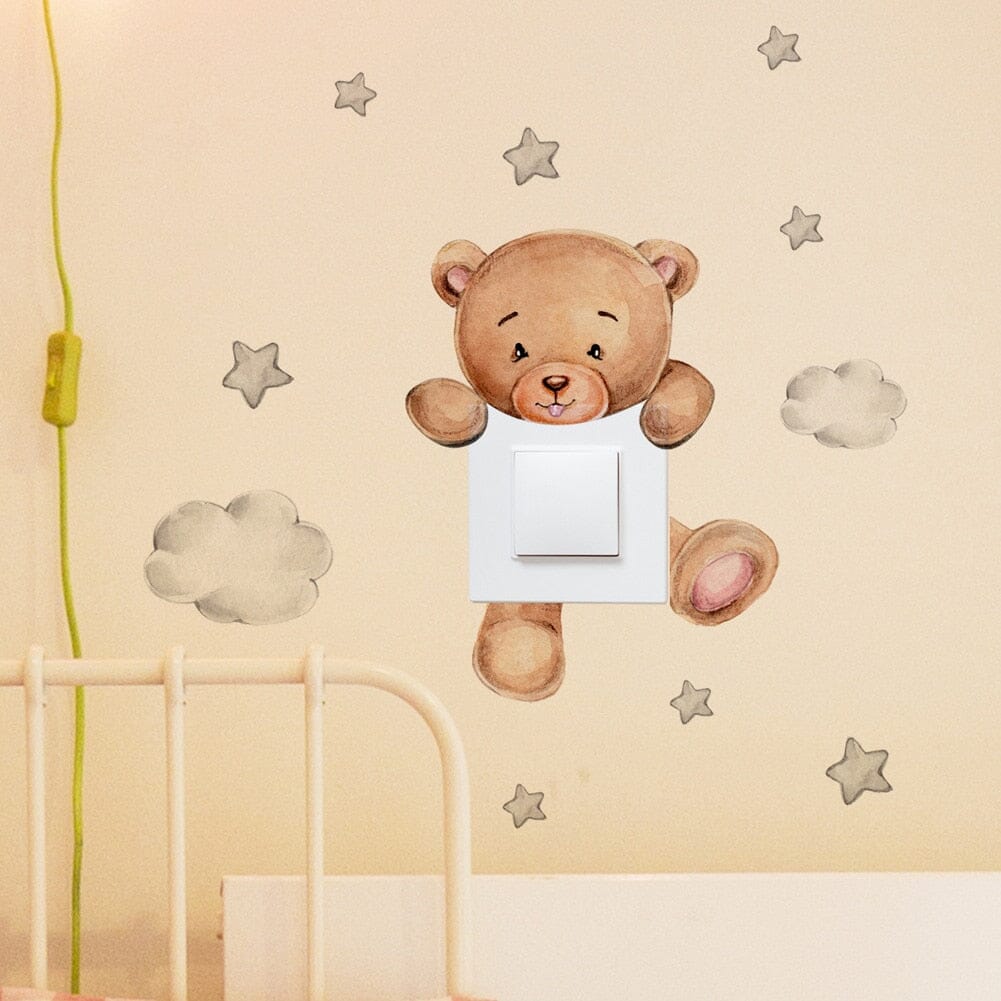 Stickybear™ - Sticker ourson décoratif | Chambre d'enfants - Donna & Bebe