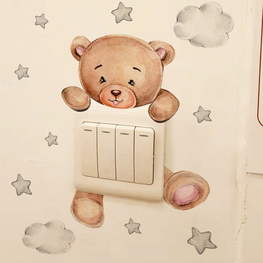 Stickybear™ - Sticker ourson décoratif | Chambre d'enfants - Donna & Bebe