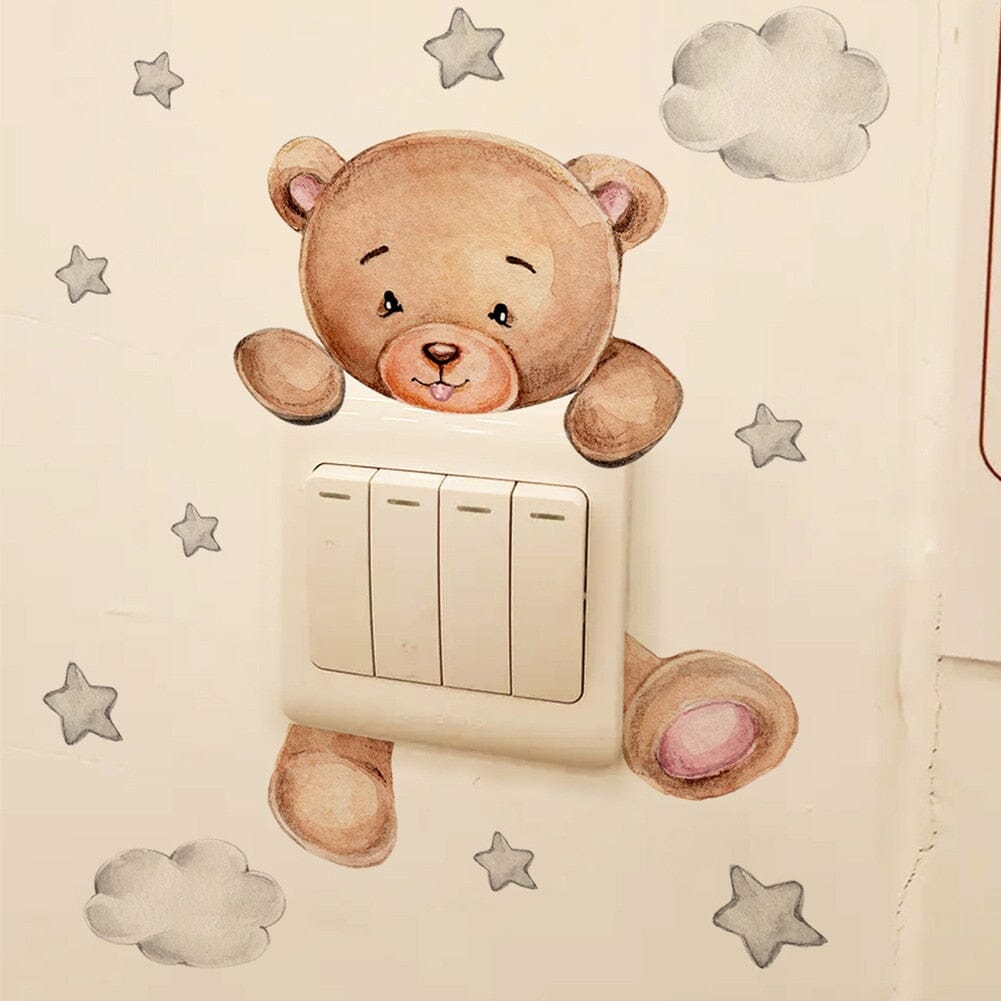 Stickybear™ - Sticker ourson décoratif | Chambre d'enfants - Donna & Bebe