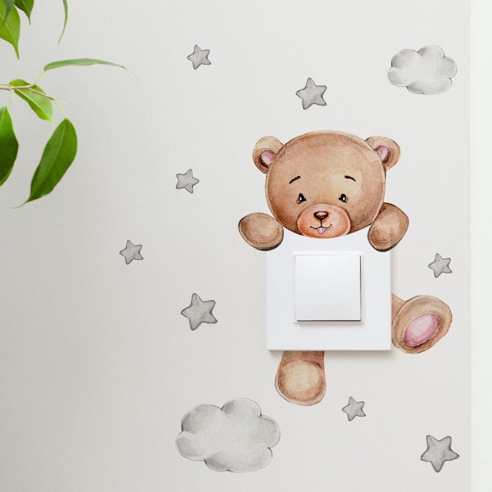 Stickybear™ - Sticker ourson décoratif | Chambre d'enfants - Donna & Bebe